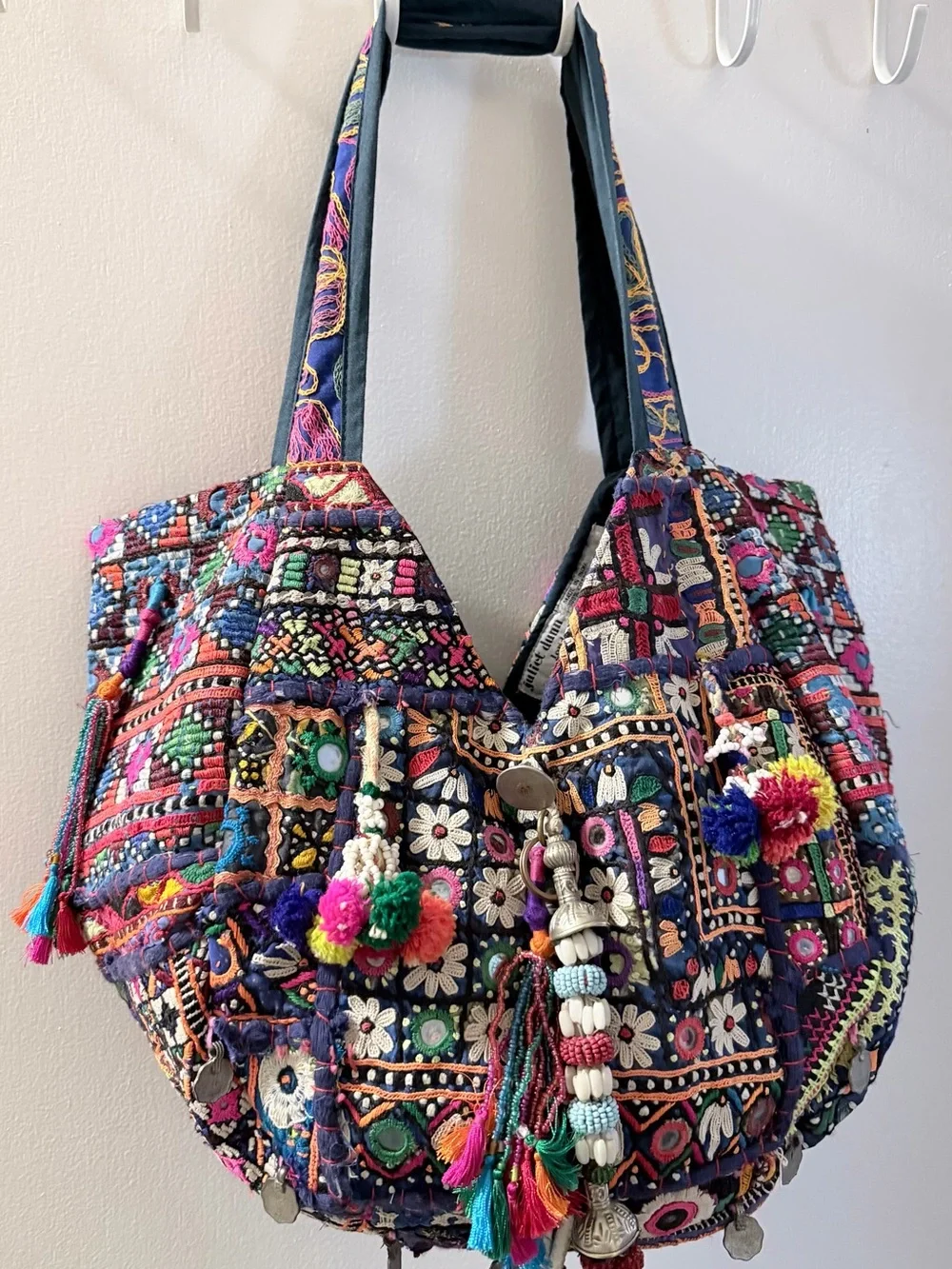 Bohemian Embroidered Multi-Color Hobo Bag